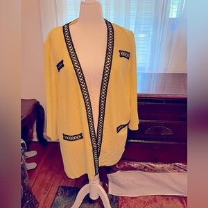 Ming Wang Sweater In Sunny Yellow